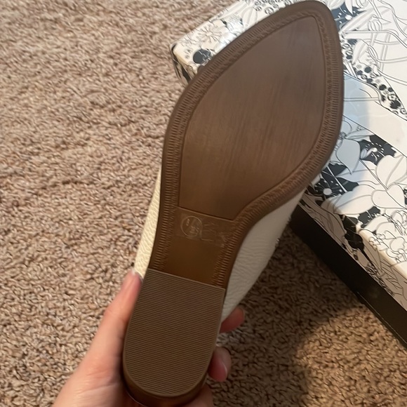 New CL by Laundry Cooper white studded heeled mules - Picture 11 of 11